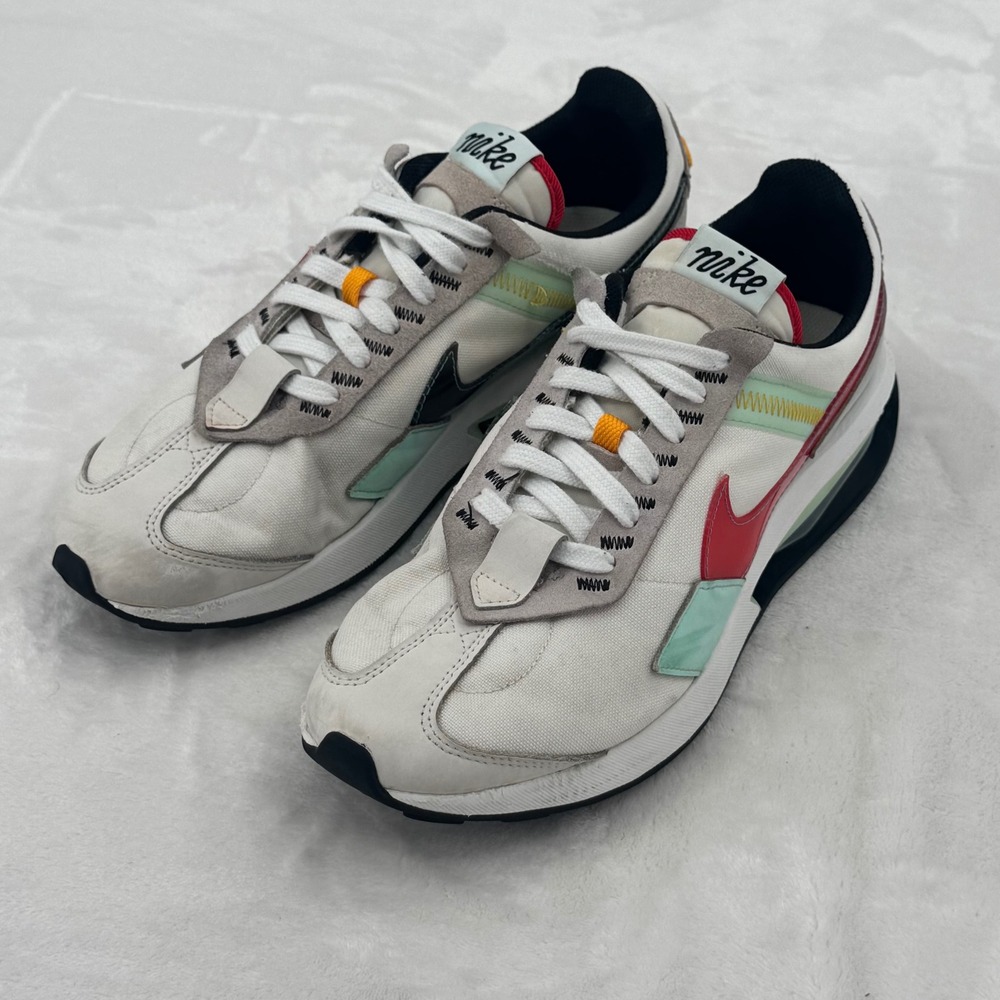 Nike Air Max Pre-Day Summit Shoes White/Mint Foam/Black/University Red Mens Sz 9